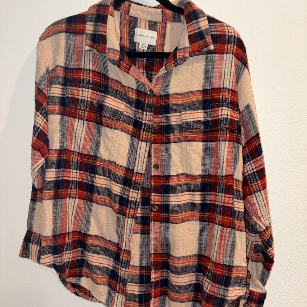 American Eagle Outfitters Multicolor Plaid Shirt